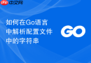 如何在go语言中解析配置文件中的字符串