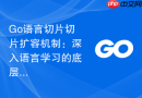 Go语言切片切片扩容机制：深入语言学习的底层内存管理