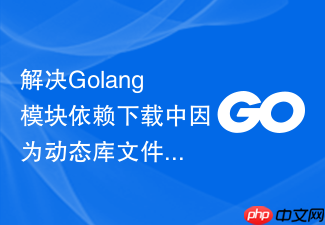 解决golang模块依赖下载中因为动态库文件未找到导致的路径报错
