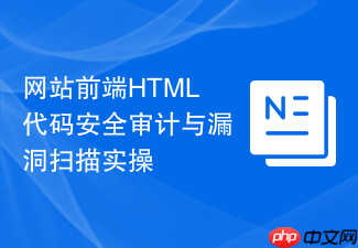 网站前端html代码安全审计与漏洞扫描实操