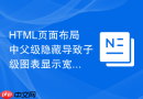 html页面布局中父级隐藏导致子级图表显示宽度为零怎么解决