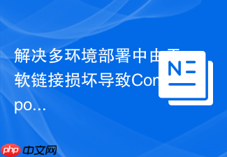 解决多环境部署中由于软链接损坏导致composer install报错