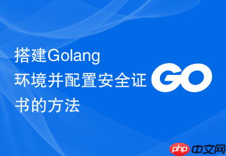 搭建golang环境并配置安全证书的方法