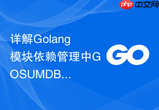 详解golang模块依赖管理中gosumdb的安全哈希校验算法