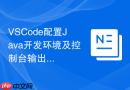 vscode配置java开发环境及控制台输出设置