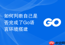 如何判断自己是否完成了Go语言环境搭建