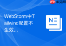 webstorm中tailwind配置不生效的修复教程