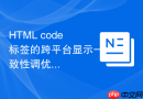 html code标签的跨平台显示一致性调优步骤