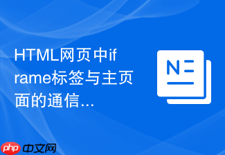 html网页中iframe标签与主页面的通信方法