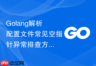 golang解析配置文件常见空指针异常排查方法