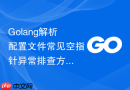 golang解析配置文件常见空指针异常排查方法
