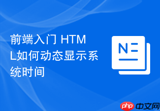 前端入门 html如何动态显示系统时间