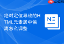 绝对定位导致的html元素居中偏离怎么调整