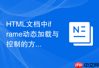 html文档中iframe动态加载与控制的方法