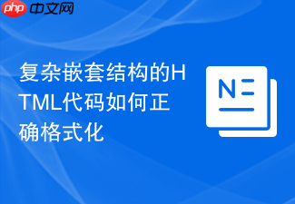复杂嵌套结构的html代码如何正确格式化