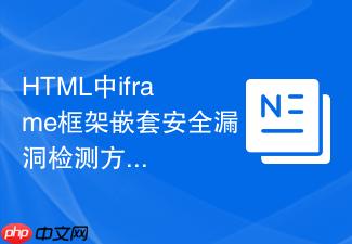 html中iframe框架嵌套安全漏洞检测方法