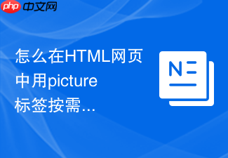 怎么在html网页中用picture标签按需加载图片