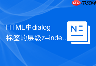 html中dialog标签的层级z-index调整实例