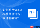 如何利用VSCode快捷键进行十六进制编辑？底层开发排错策略