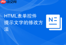 html表单控件提示文字的修改方法