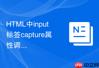html中input标签capture属性调用拍照功能的教程