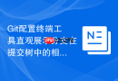 Git配置终端工具直观展示分支在提交树中的相对位置