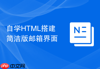 自学html搭建简洁版邮箱界面