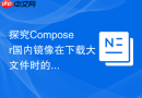 探究Composer国内镜像在下载大文件时的表现