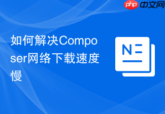 如何解决composer网络下载速度慢