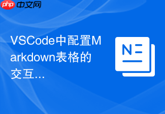 vscode中配置markdown表格的交互编辑