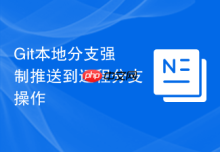 Git本地分支强制推送到远程分支操作