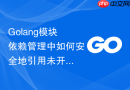 golang模块依赖管理中如何安全地引用未开源的内部gitlab库