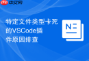 特定文件类型卡死的vscode插件原因排查