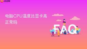 电脑cpu温度比显卡高正常吗