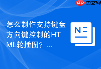 怎么制作支持键盘方向键控制的html轮播图?