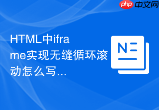 html中iframe实现无缝循环滚动怎么写