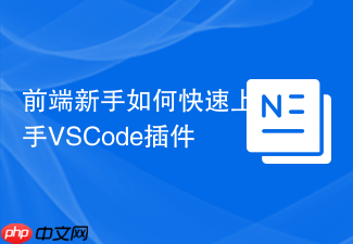 前端新手如何快速上手vscode插件