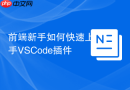 前端新手如何快速上手VSCode插件