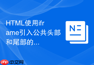 html使用iframe引入公共头部和尾部的操作指南