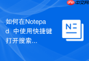 如何在notepad++中使用快捷键打开搜索结果窗口