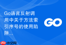 Go语言反射调用中关于方法索引序号的使用陷阱