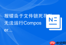 报错由于文件锁死导致无法运行Composer install命令怎么办？
