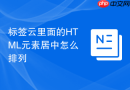 标签云里面的html元素居中怎么排列