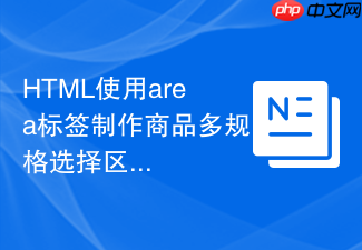 html使用area标签制作商品多规格选择区域