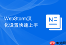 webstorm汉化设置快速上手