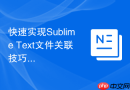 快速实现Sublime Text文件关联技巧