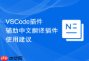 vscode插件辅助中文翻译插件使用建议