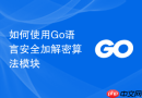 如何使用go语言安全加解密算法模块