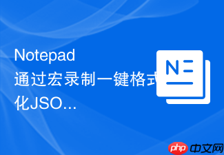 notepad++通过宏录制一键格式化json数据的实例