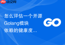 怎么评估一个开源Golang模块依赖的健康度与维护状态